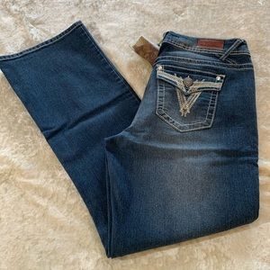 NWT VGS Boot Cut Stretch Jeans with Rhinestones 💎